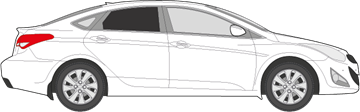 Afbeelding van Zijruit rechts Hyundai i40 sedan (DONKERE RUIT)