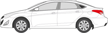 Afbeelding van Zijruit links Hyundai i40 sedan (DONKERE RUIT)