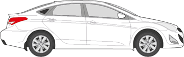 Afbeelding van Zijruit rechts Hyundai i40 sedan (DONKERE RUIT)