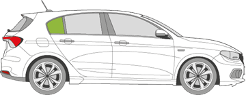 Afbeelding van Zijruit rechts Fiat Tipo 5 deurs