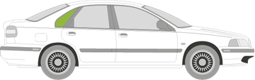 Afbeelding van Zijruit rechts Volvo S40 
