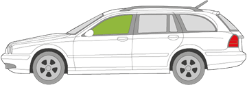 Afbeelding van Zijruit links Jaguar X-Type 