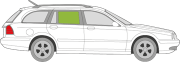 Afbeelding van Zijruit rechts Jaguar X-Type