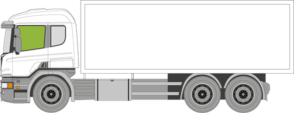 Afbeelding van Zijruit links Scania 5-serie 