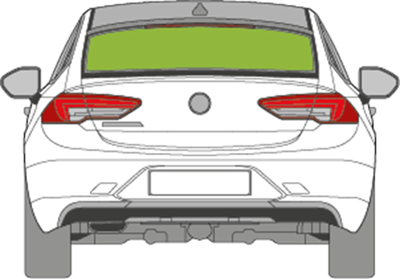 Afbeelding van Achterruit Opel Insignia (wijziging antenne)