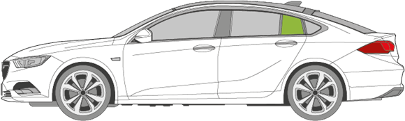 Afbeelding van Zijruit links Opel Insignia