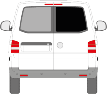 Afbeelding van Achterruit rechts VW Transporter combi (DONKERE RUIT)