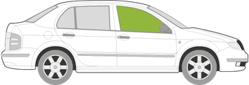Afbeelding van Zijruit rechts Skoda Fabia sedan