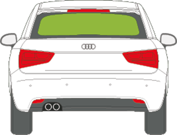 Afbeelding van Achterruit Audi A1 3 deurs