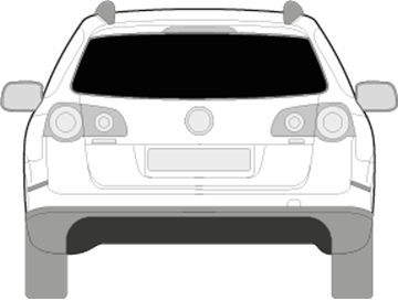 Afbeelding van Achterruit VW Passat break 2005-2010 (DONKERE RUIT)