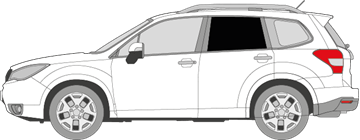 Afbeelding van Zijruit links Subaru Forester (DONKERE RUIT) 