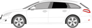 Afbeelding van Zijruit links Peugeot 508 SW (DONKERE RUIT)