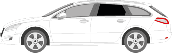 Afbeelding van Zijruit links Peugeot 508 SW (DONKERE RUIT)