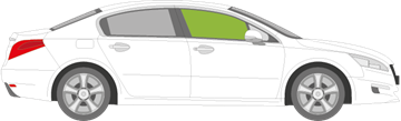 Afbeelding van Zijruit rechts Peugeot 508 sedan
