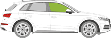 Afbeelding van Zijruit rechts Audi Q5 