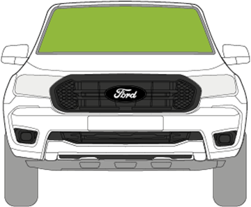 Afbeelding van Voorruit Ford Ranger 2d 2012-2018 verwarmd