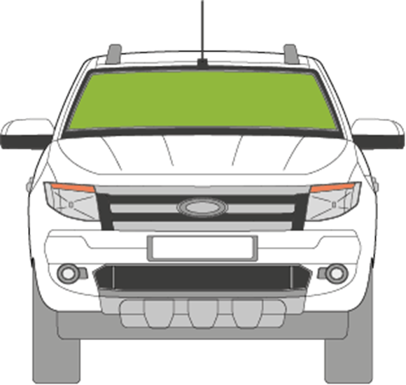 Afbeelding van Voorruit Ford Ranger 4d 2012-2016 sensor