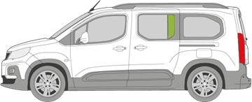 Afbeelding van Zijruit links Citroën Berlingo