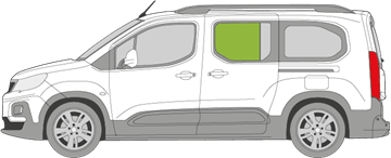 Afbeelding van Zijruit links Citroën Berlingo 