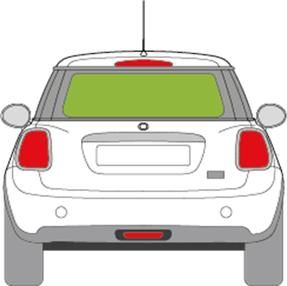 Afbeelding van Achterruit Mini 3 deurs hatchback