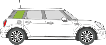Afbeelding van Zijruit rechts Mini 5 deurs hatchback 