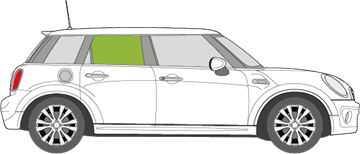 Afbeelding van Zijruit rechts Mini 5 deurs hatchback