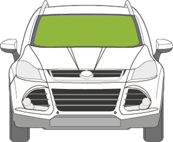 Afbeelding van Voorruit Ford Kuga 2012-2019 verwarmd