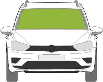 Afbeelding van Voorruit Volkswagen Golf Sportsvan 2014-2016 sensor 