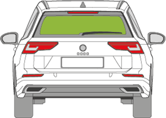 Afbeelding van Achterruit VW Golf Variant