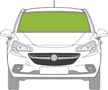 Afbeelding van Voorruit Opel Corsa 5 deurs sensor/camera