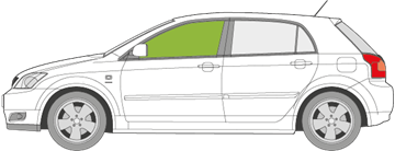 Afbeelding van Zijruit links Toyota Corolla 5 deurs