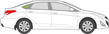 Afbeelding van Zijruit rechts Hyundai i40 sedan