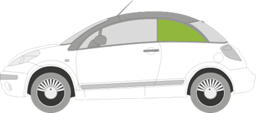 Afbeelding van Zijruit links Citroën C3 Pluriel