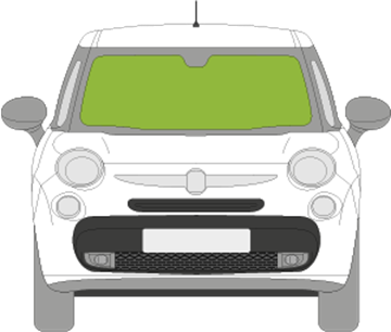 Afbeelding van Voorruit Fiat 500L 2013-2018 sensor/verwarmd