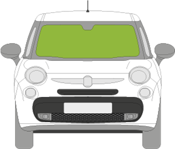 Afbeelding van Voorruit Fiat 500L 2018- sensor/verwarmd