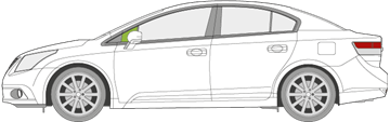 Afbeelding van Zijruit links Toyota Avensis sedan