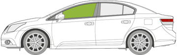 Afbeelding van Zijruit links Toyota Avensis sedan 