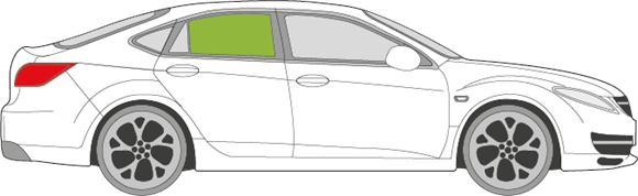 Afbeelding van Zijruit rechts Mazda 6 5 deurs