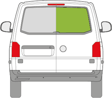 Afbeelding van Achterruit rechts VW Transporter