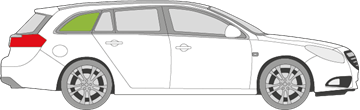 Afbeelding van Zijruit rechts Opel Insignia break 