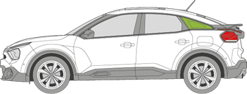 Afbeelding van Zijruit links Citroën C4 