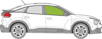 Afbeelding van Zijruit rechts Citroën C4 