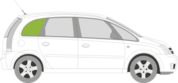 Afbeelding van Zijruit rechts Opel Meriva 