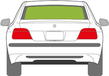 Afbeelding van Achterruit BMW 7-serie 