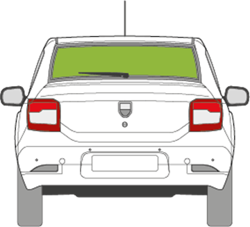 Afbeelding van Achterruit Dacia Logan sedan