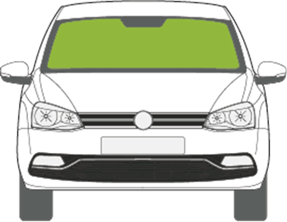 Afbeelding van Voorruit Volkswagen Polo 5 deurs 2010-2014 sensor