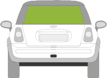 Afbeelding van Achterruit Mini 3 deurs hatchback 
