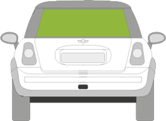 Afbeelding van Achterruit Mini 3 deurs hatchback 