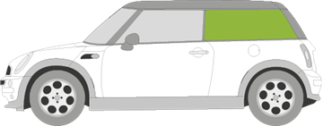 Afbeelding van Zijruit links Mini 3 deurs hatchback 
