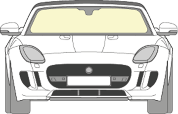 Afbeelding van Voorruit Jaguar F-type coupé solar/sensor/verwarmd